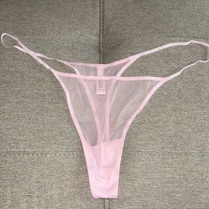 NWOT skims sheer pink thong